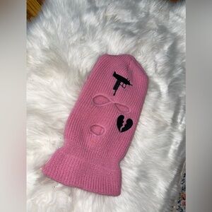 WOMENS pink ski mask